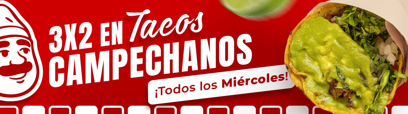 3x2 en Tacos Campechanos – ¡Todos los Miércoles!